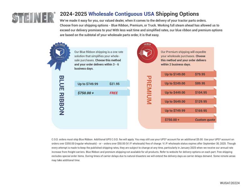 Steiner Tractor Parts Dealer Deals